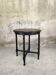 Vintage gueridon with beaded wooden legs.