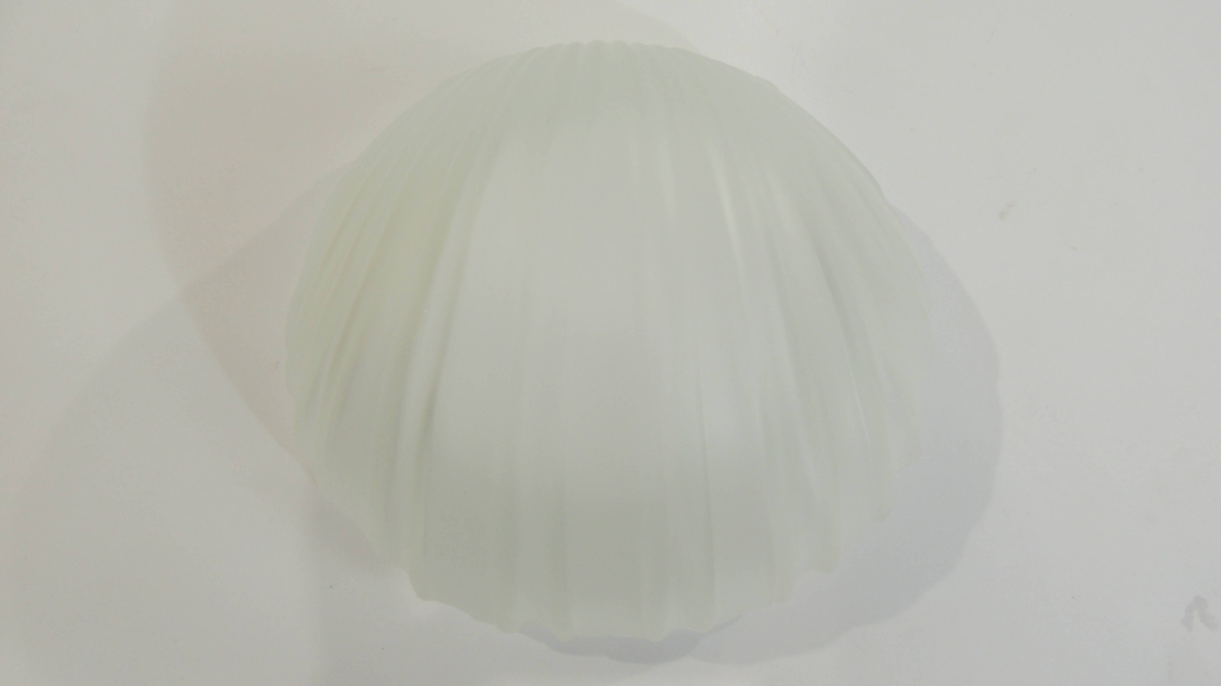 Vintage white opaline glass shell wall light – Ann wall lamp