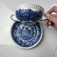 Adams English Scenic dish and bowl with handles