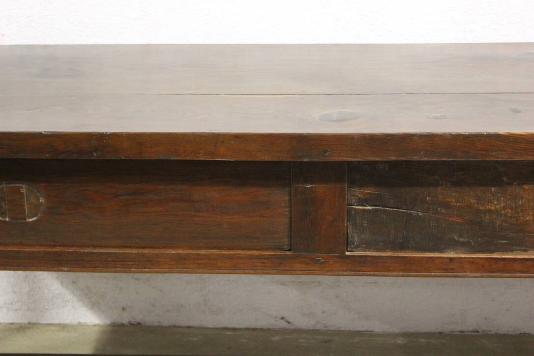 Table De Ferme Ou Console En Chêne Fin XVIII
