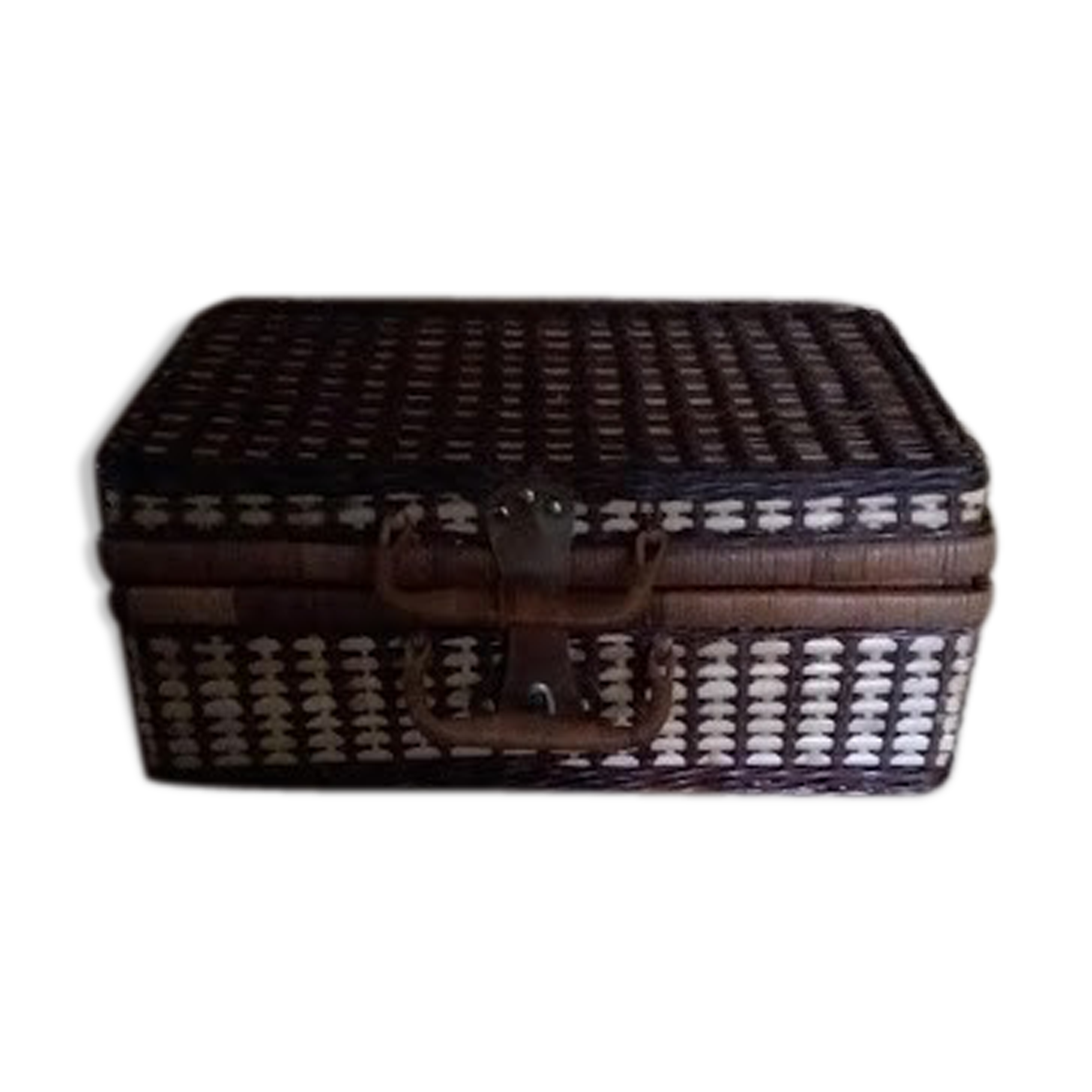 Wicker picnic case