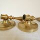 Pair of bronze candlesticks from the Restoration period, circa 1820