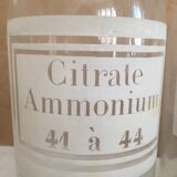 Lot of 5 vials of apothecary, Ammonium citrate