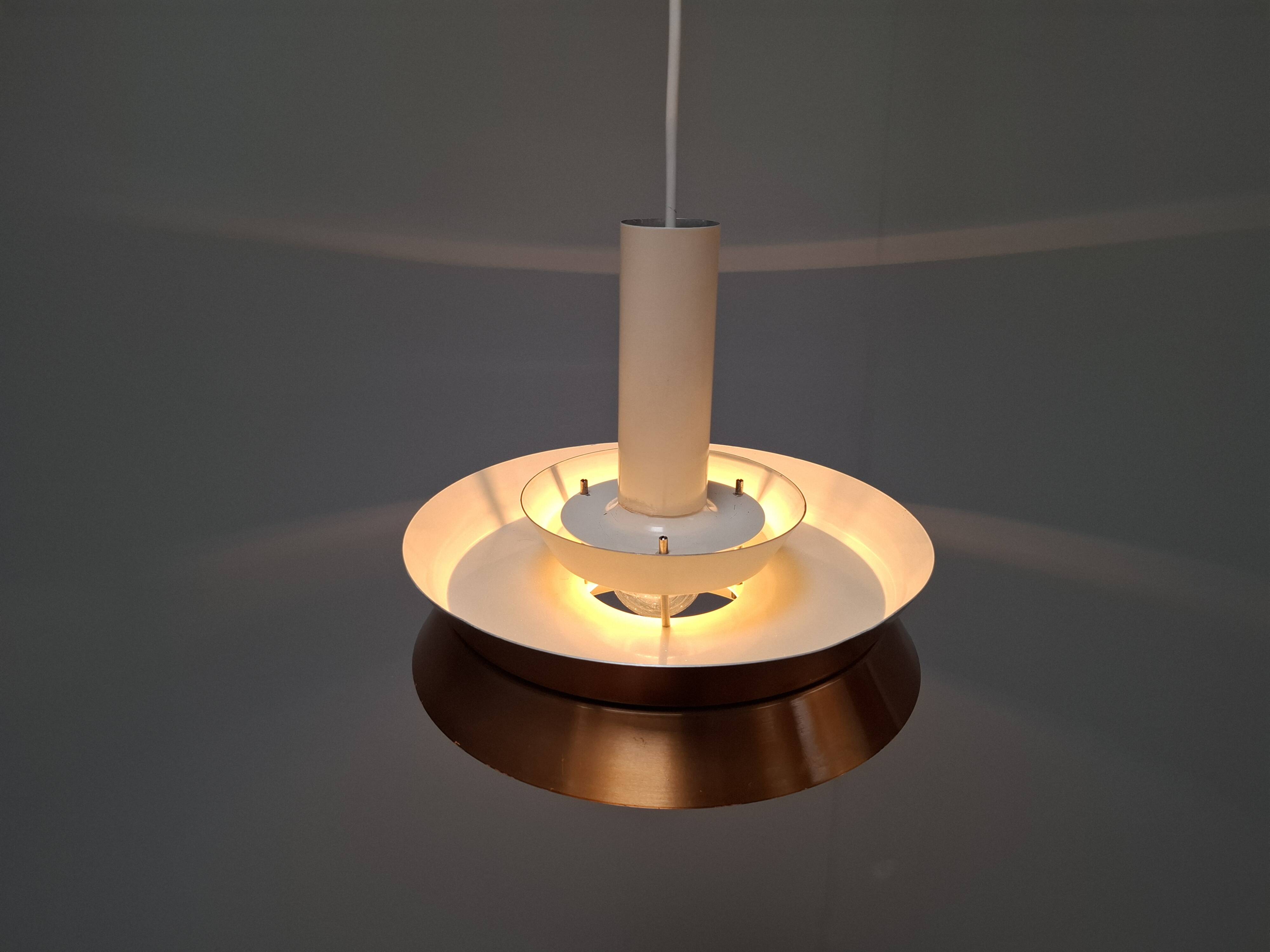 Vintage Danish Brass Pendant Light by Carl Thore for Granhaga, 1960s