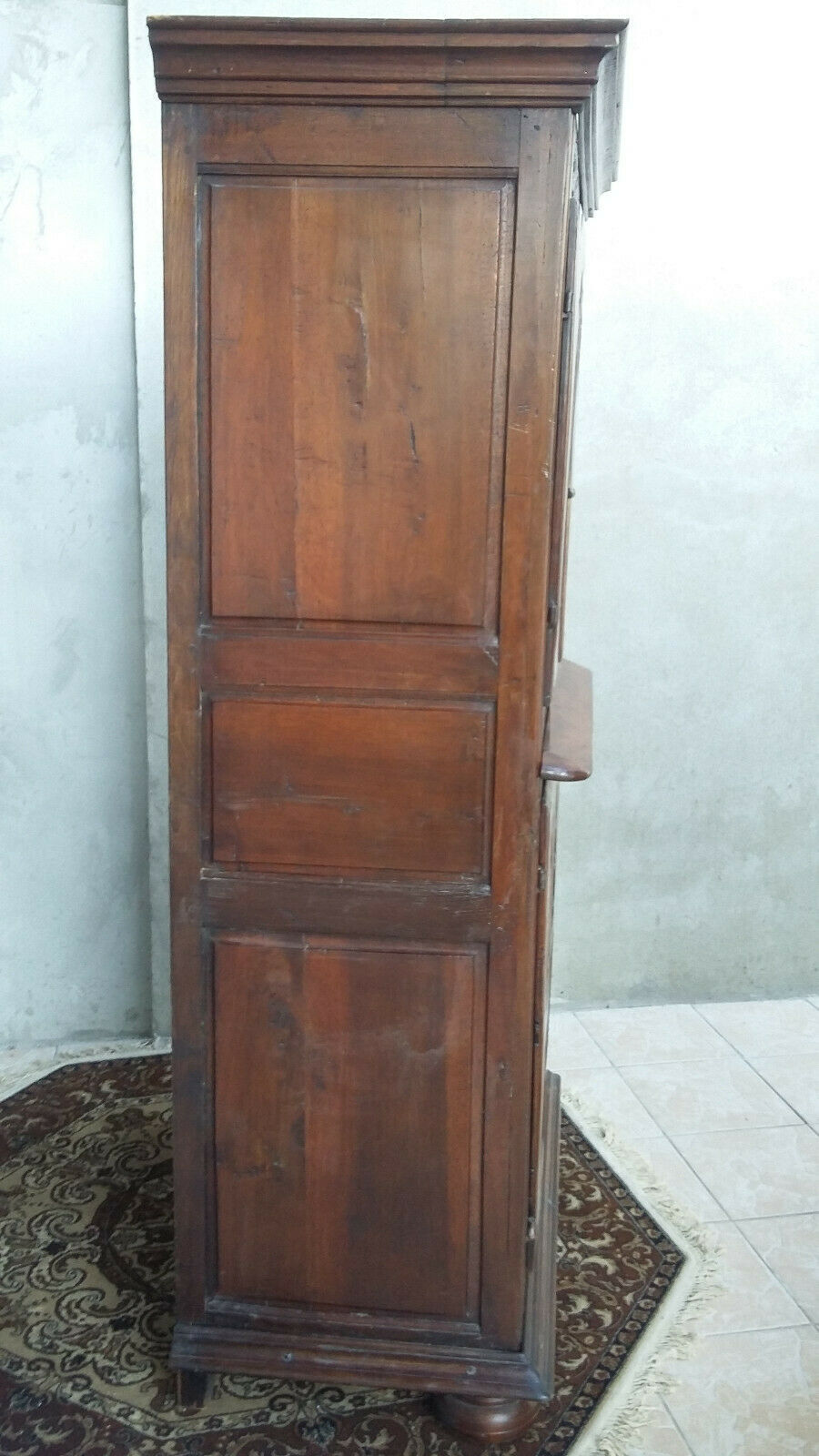 Rustic buffet in natural wood
