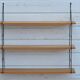 Wall shelf vintage wire and wood