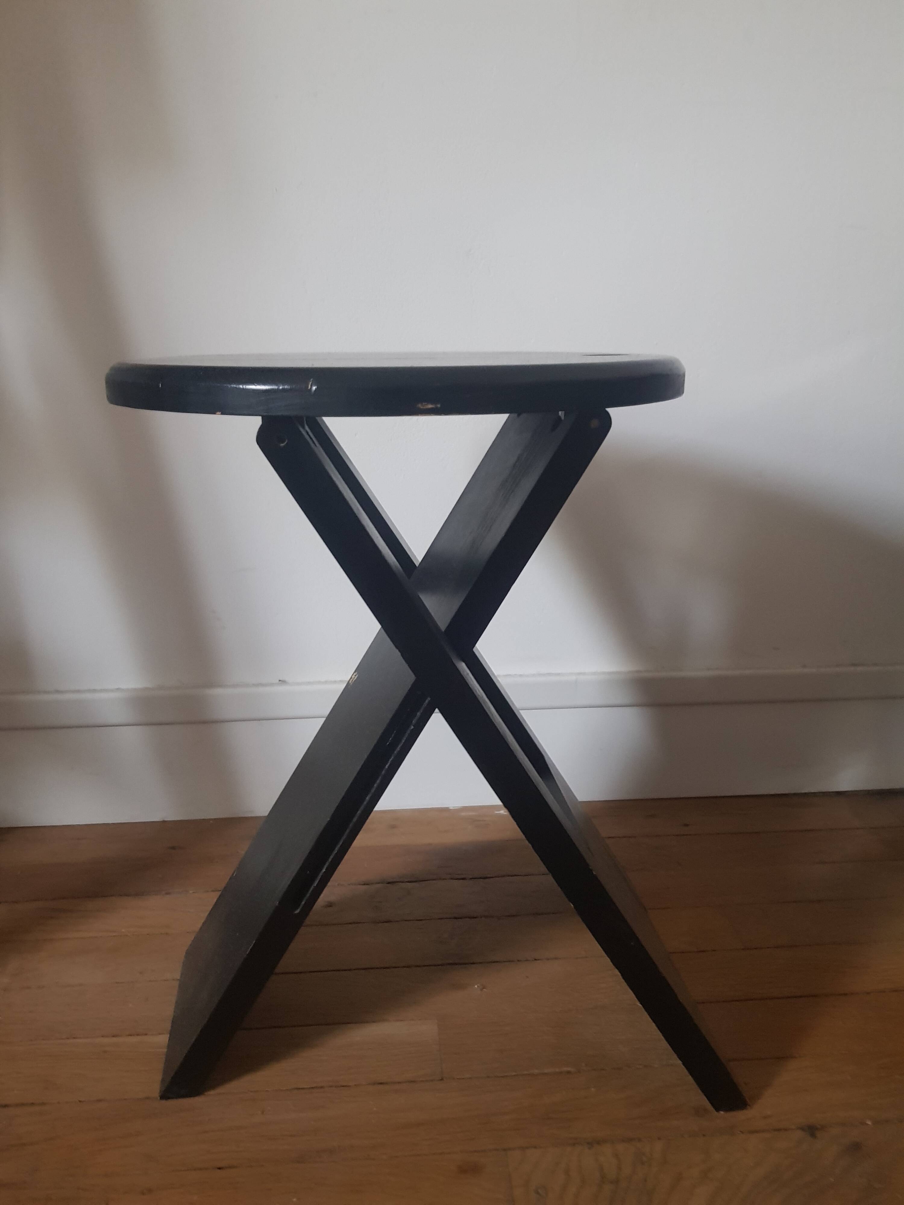 Suzy black stool by Adrian Reed