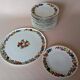 Dish & 12 dessert plates Porcelain of Paris "The Four Seasons"