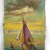Tableau ancien marine