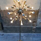 Floor lamp in gold metal of the 1960s