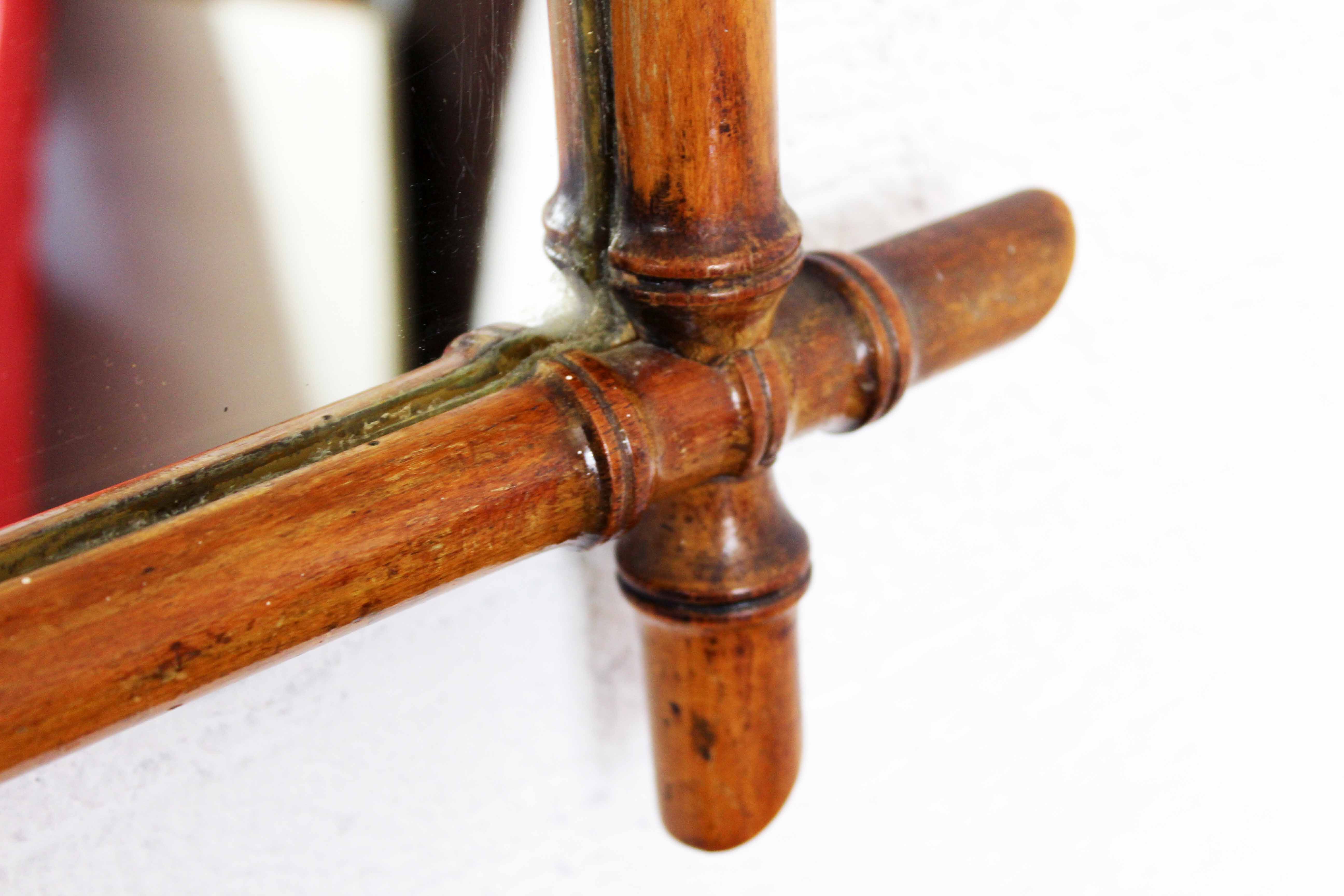 Vintage "bamboo" mirror