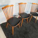 Set of 3 Baumann chairs model "Minuet"
