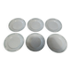 Série de six assiettes plates Gien terre de fer décor Rivoli fin XIXème
