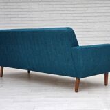 1970s, Danish 3-seater sofa, furniture wool, teak wood.