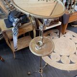 Old brass barber mirror