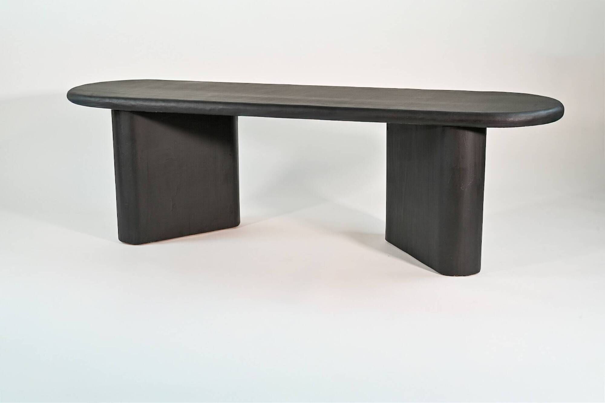 Wooden bench and mortex