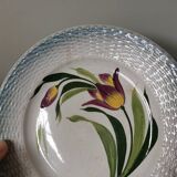 Vintage plate flower pattern new ceramics from the north St Amand