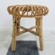 Wicker round footstool