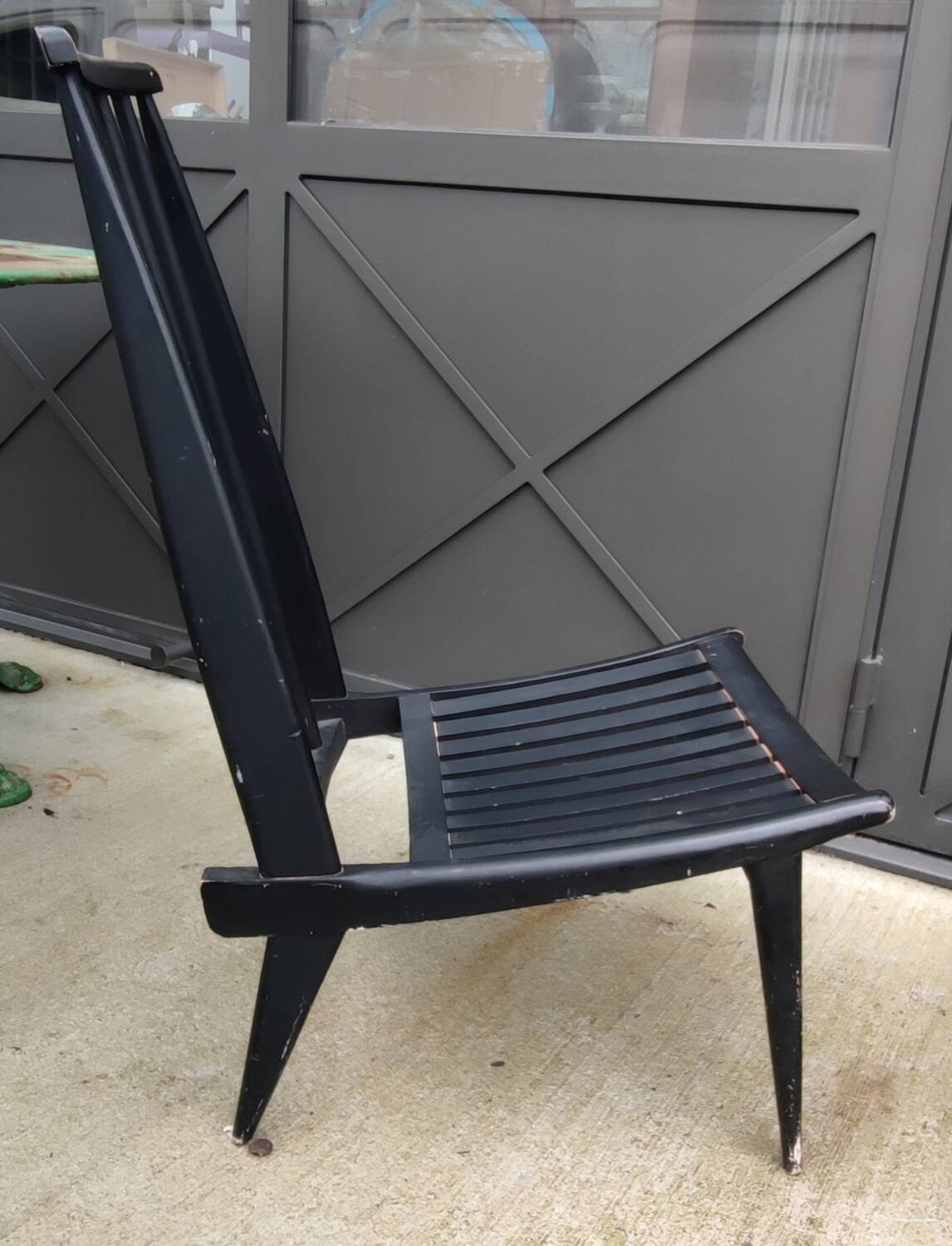 Pair of Low Chairs Low Chairs Scandinavian Design Wooden Armchairs