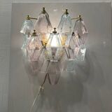 Murano Glass Polygon Sconces Set of 2