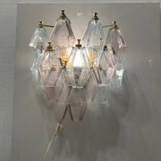 Murano Glass Polygon Sconces Set of 2