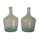 Lot de 2 dame-jeannes vert clair