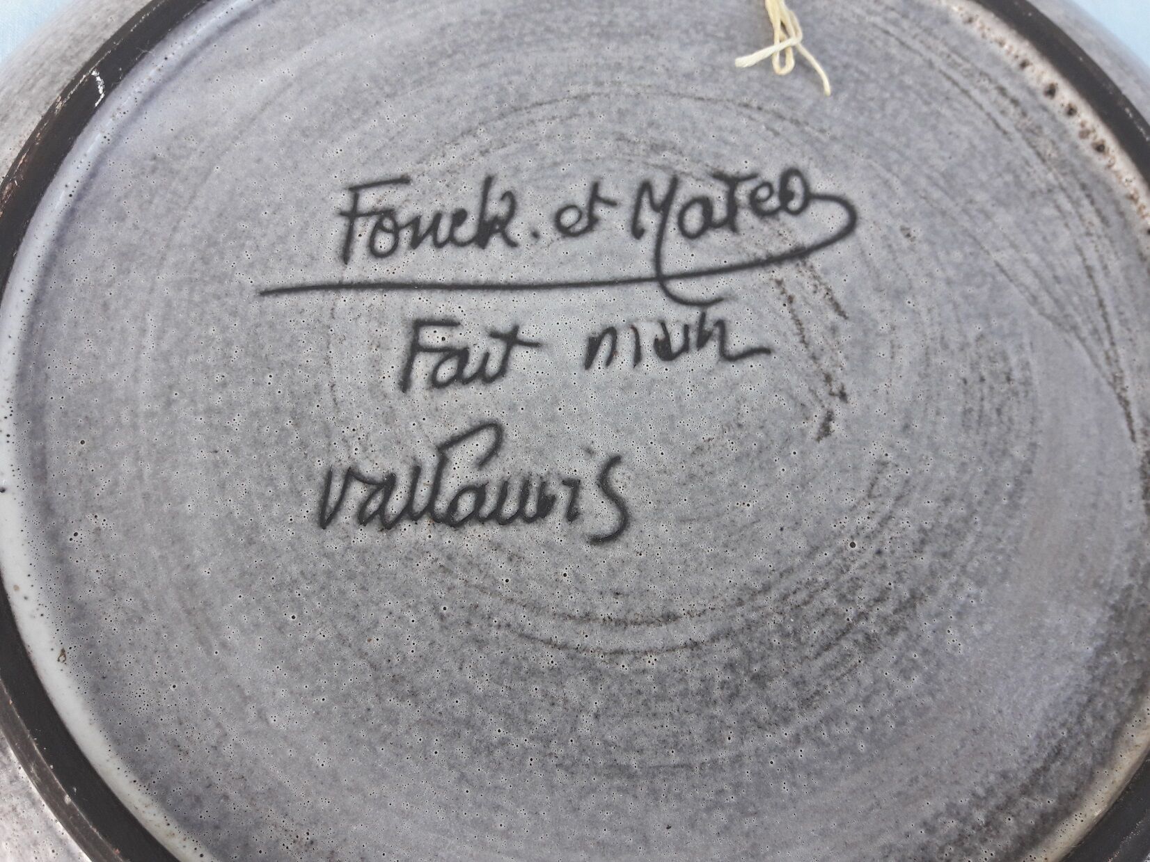 Vallauris plate
