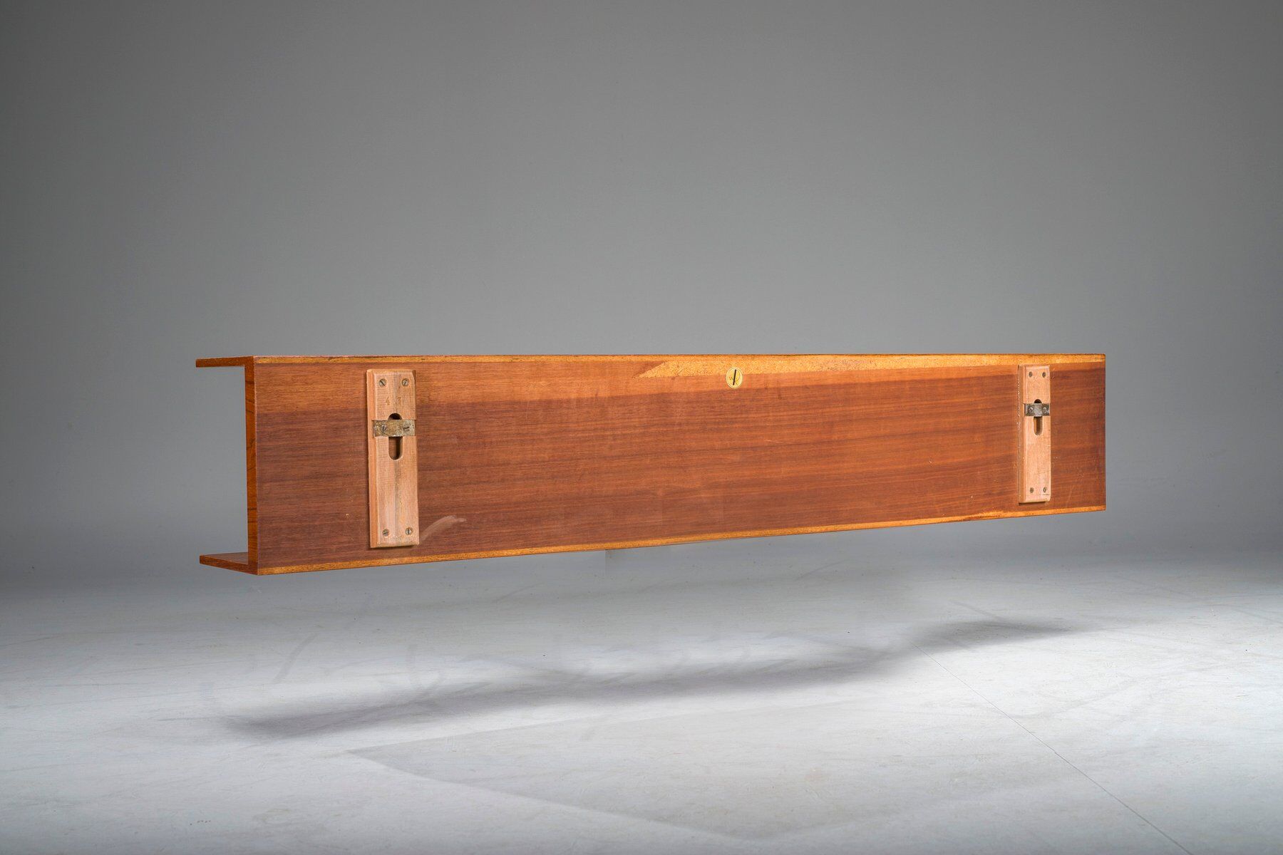 Mid-century modern teak wall shelf by Walter Wirtz for Wilhelm Renz, Germany, 1960s