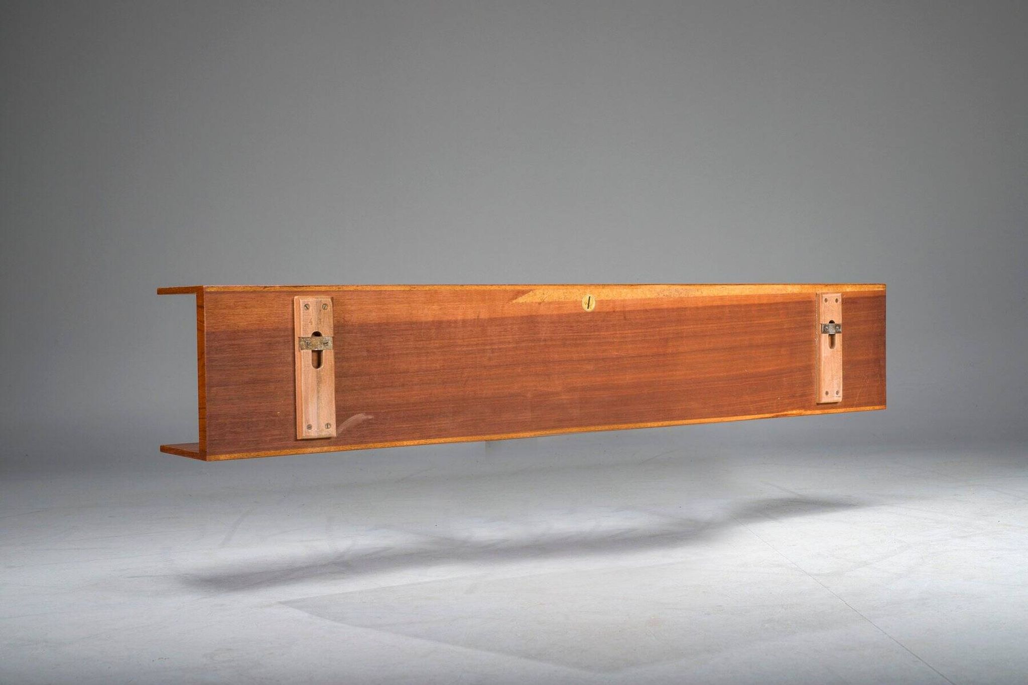 Mid-century modern teak wall shelf by Walter Wirtz for Wilhelm Renz, Germany, 1960s
