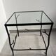 Wrought iron side table "branching"
