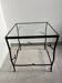 Wrought iron side table "branching"