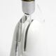 Stunning Italian 1970s ceramic plexiglass table lamp without a shade
