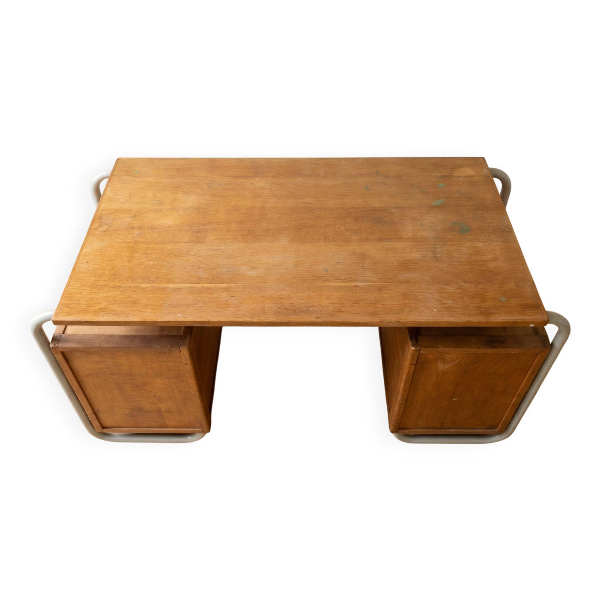 Vintage industrial desk in wood and metal