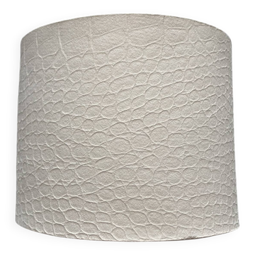 Ceramic crocodile print applique in stoneware. Handmade in France.