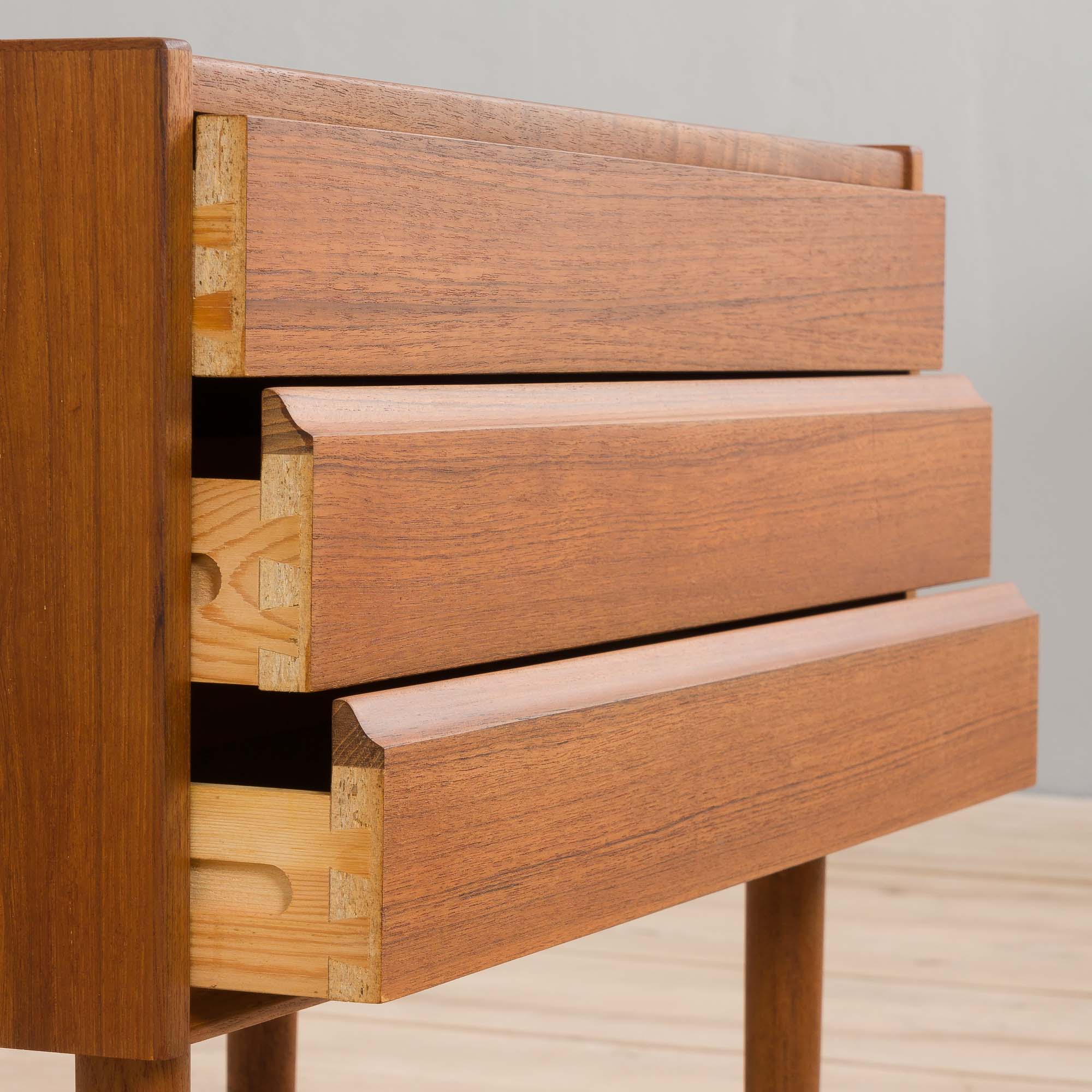 Danish entry chest or teak nightstand dresser, 1970s