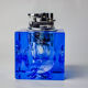Ice lighter by Antonio Imperatore, blue murano glass, Italy, 1970