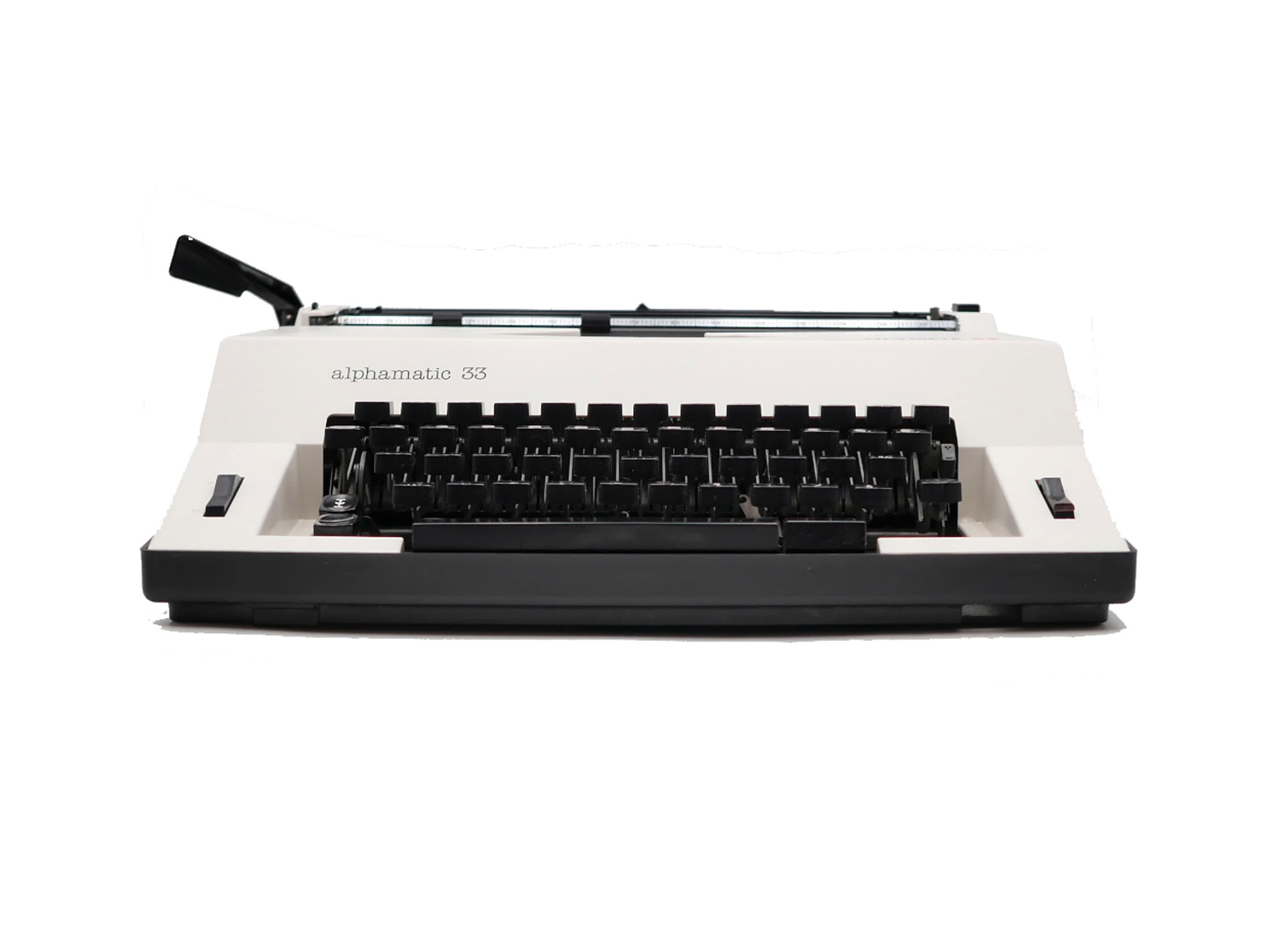 Typewriter Olympia Alphamatic 33 white revised ribbon new 1980