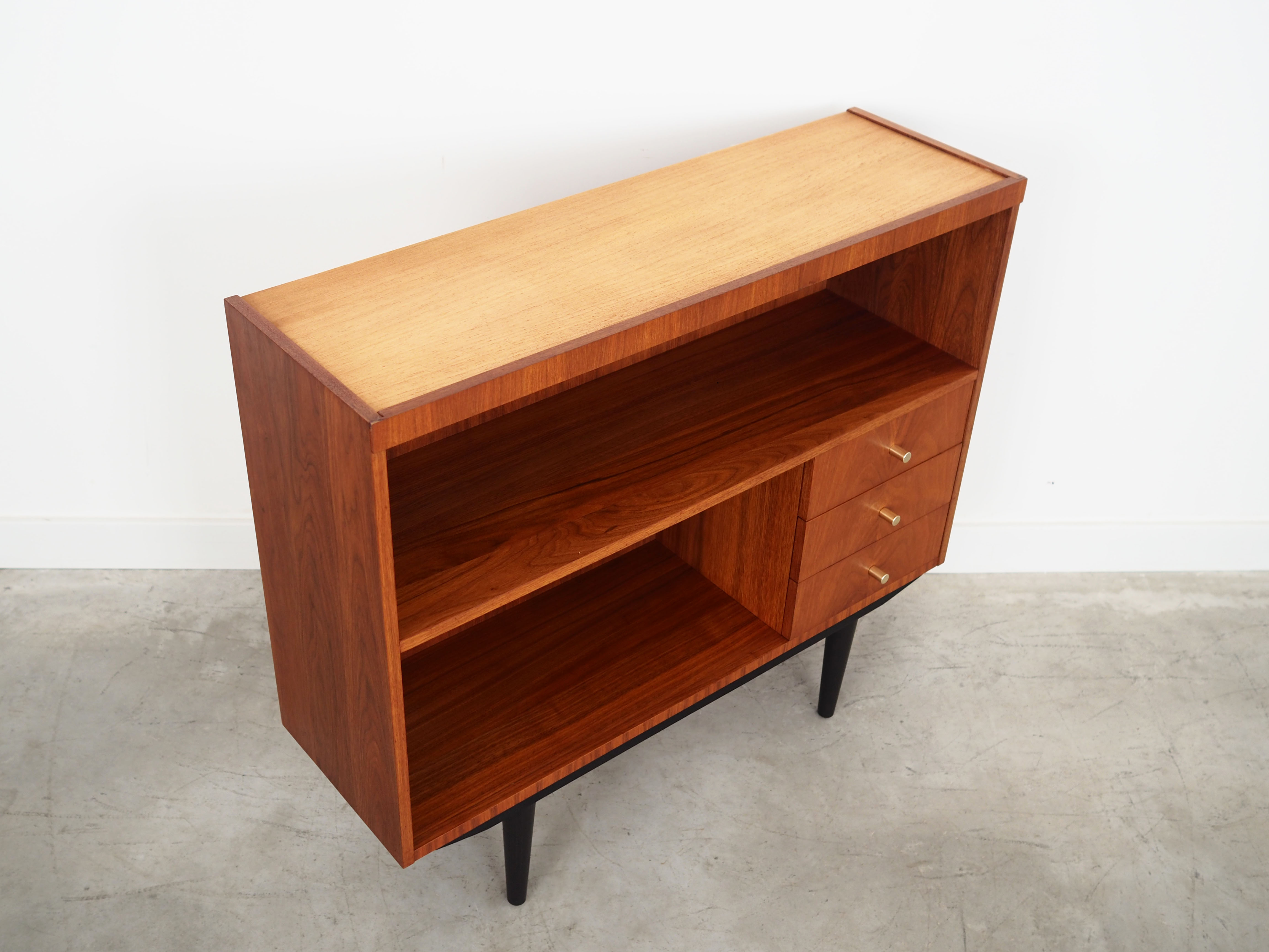 Teak bookcase, Swedish design, 1970s, production: GDR