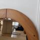 Round Scandinavian pine mirror from the 1970s.