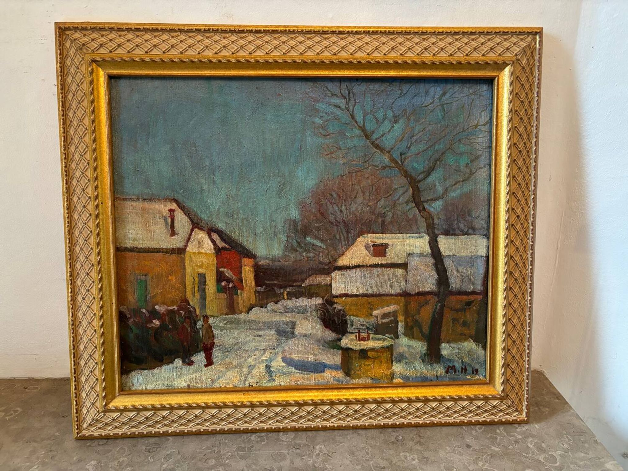 Village sous la neige signé Melnikov