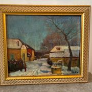 Village sous la neige signé Melnikov