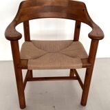 Rainer Daumiller Dining Chairs in Pine and New Paper Cord, 1970s