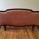 Louis XV pink velvet bed 140 x 190
