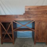 Subtle and neat solid rosewood desk