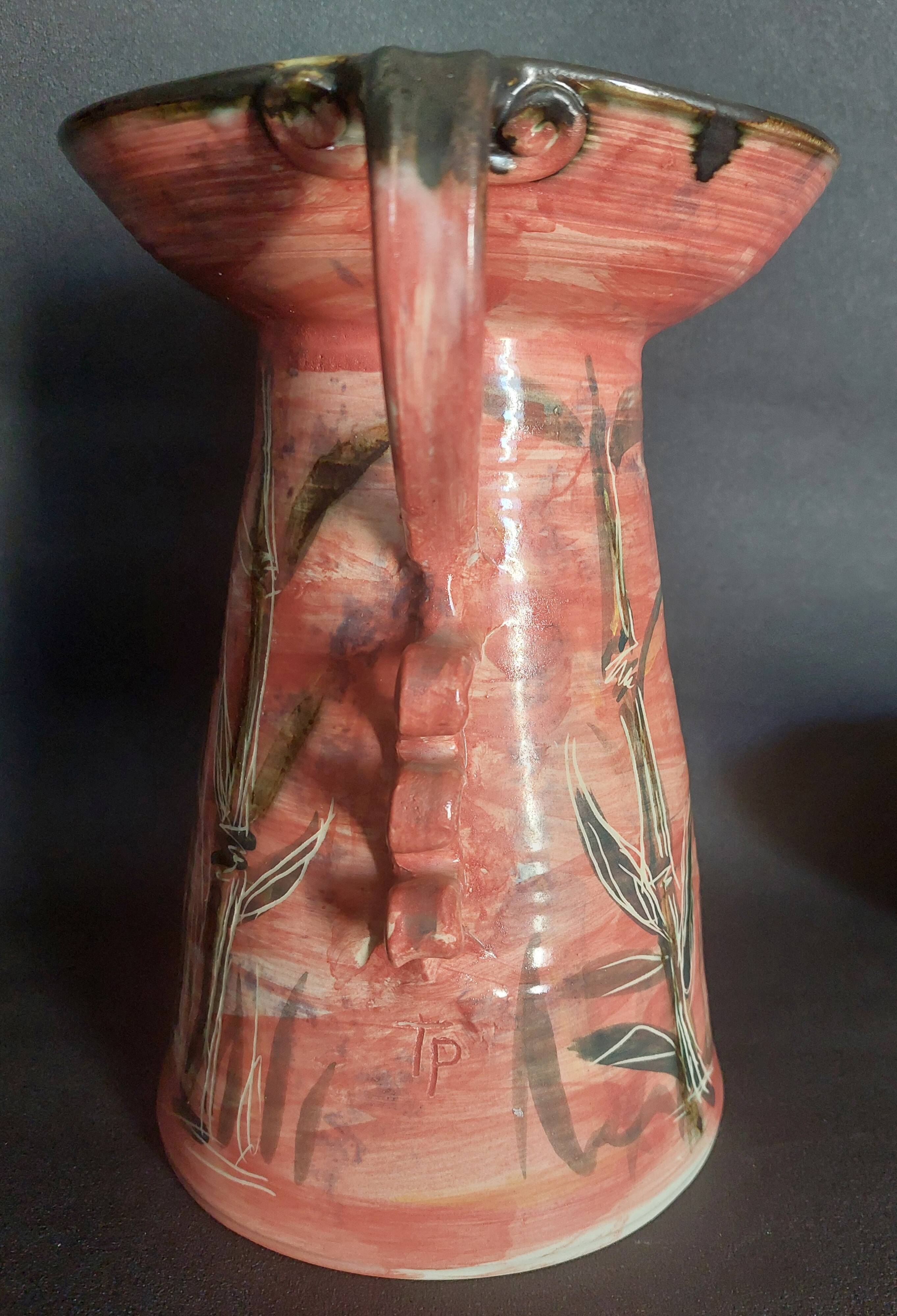 Vintage signed hand candle holder