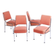 Bauhaus Chairs in Tubular Chrome-Plated Steel, Czech, 1940s, Set of 4