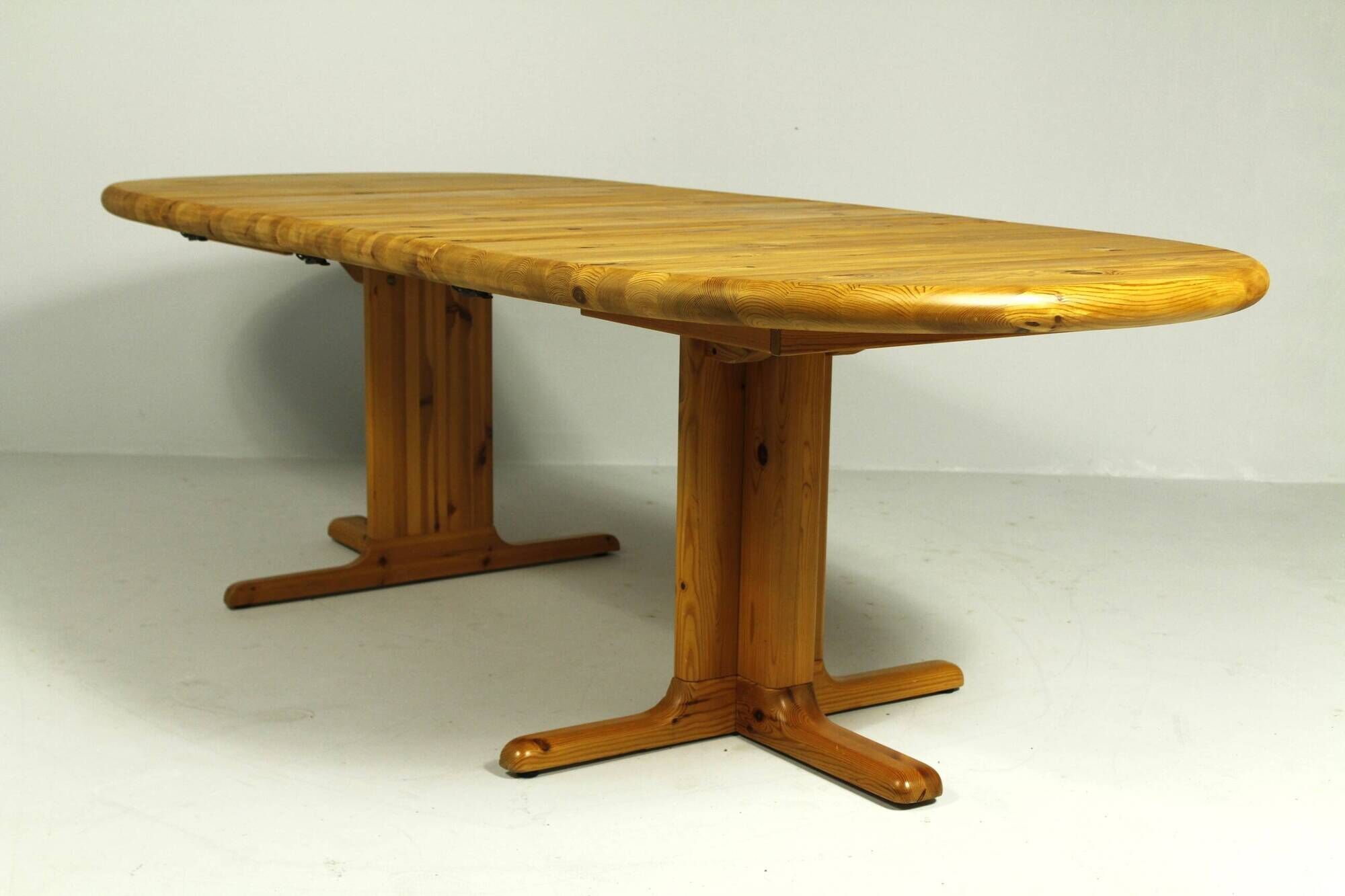 Table à manger extensible en pin massif des années 1980 par RUBBY ...