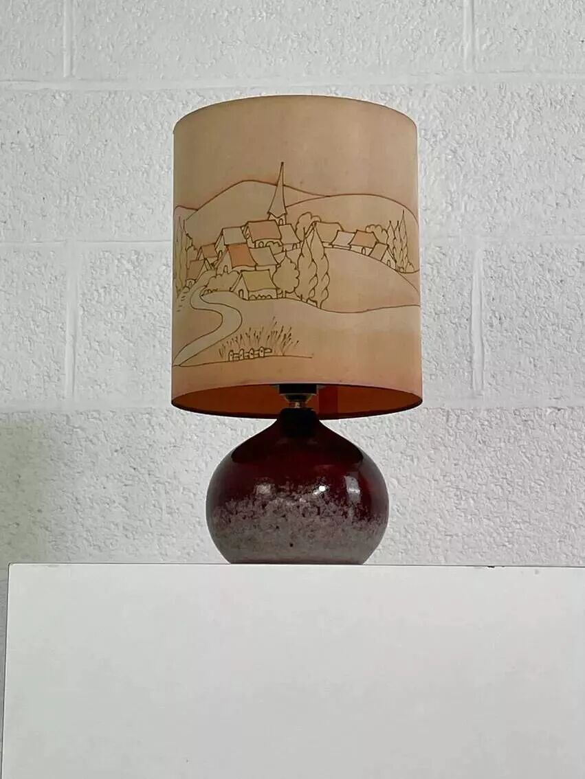 Lampe vintage en céramique