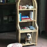 Vintage rattan cabinet