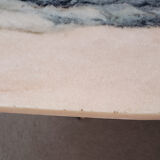 Veined pink marble coffee table